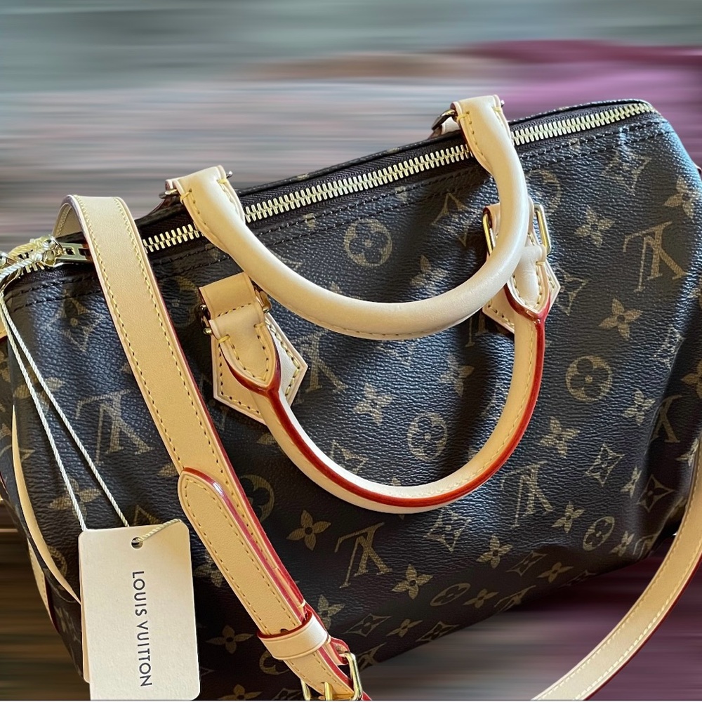 Large Louis Vuitton Brown Monogram Bag 100% Authentic